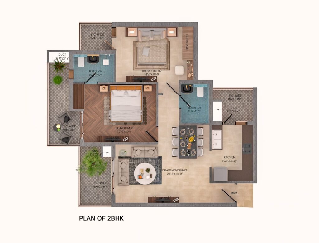 Rajni Group 2 BHK Layout