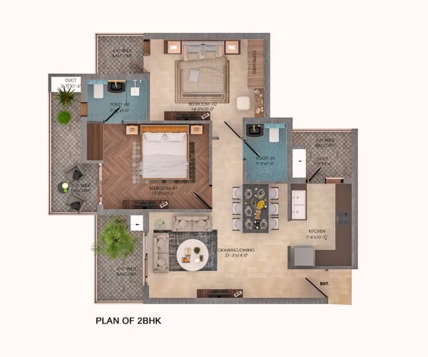 Rajni Group 2 BHK Layout